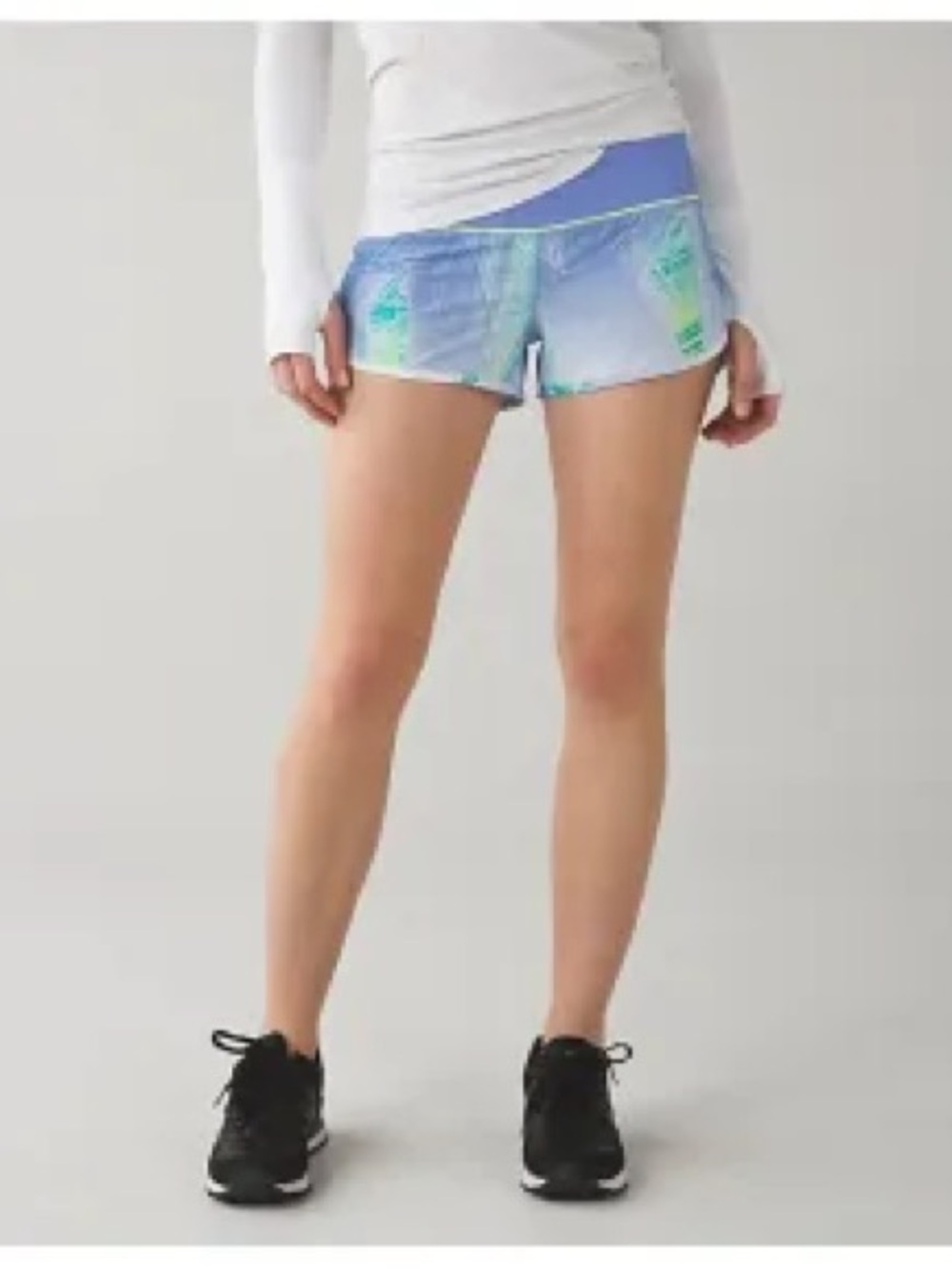 lululemon athletica wind blue lullaby Athletic Shorts